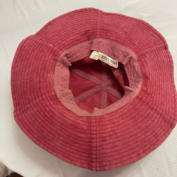 Effie’s Heart Washed Rose Hat Rare One Of A Kind - Picture 3 of 5